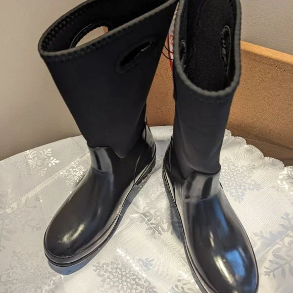 Dressy rubber on sale boots